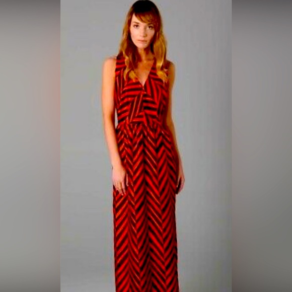 Milky Caroline chevron dress size 2 - Picture 1 of 5